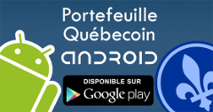 Portefeuille Québecoin Android disponible sur Google Play